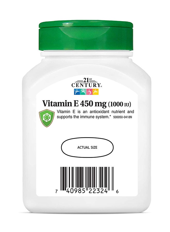 القرن الحادي والعشرون مكمل فيتامين E 450 مجم (1000 وحدة دولية) - 55 كبسولة هلامية - Image 2